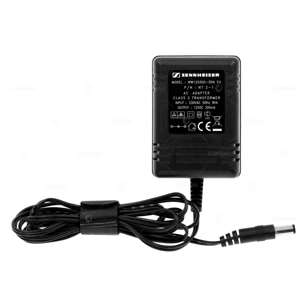 WW120300-3DN SENNHEISER 12V 0.3A AC ADAPTER NT 2-1